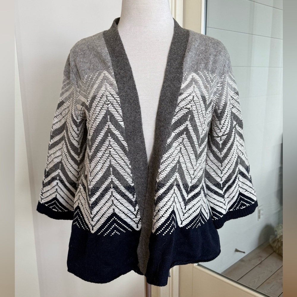 NWT Anthropologie Chevron Knit Cardigan